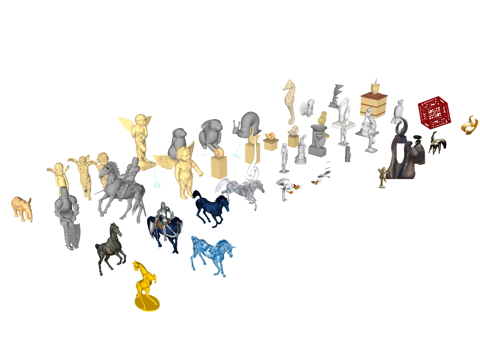 景观 景观小品 小品 廊架 构筑物 座椅 指示牌 景墙 景石su模型