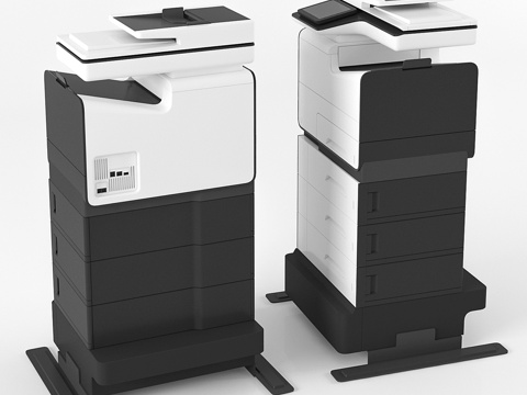  惠普PageWide企业办公打印机3d模型 
