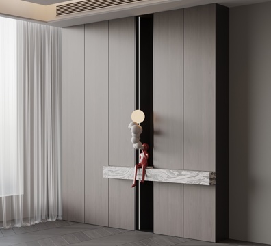 意式玄关柜 边柜su模型