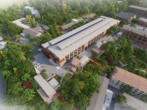 工业厂房 改造创意园区su模型