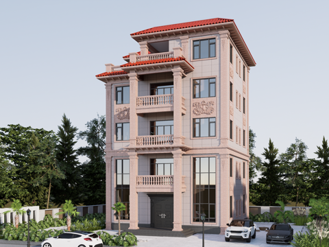 欧式别墅su模型su模型