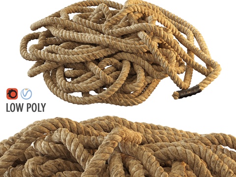  绳索3d模型 