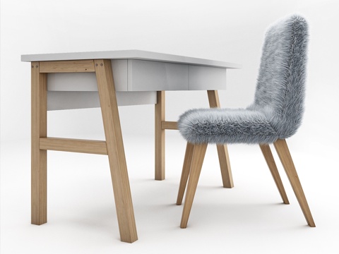  儿童书桌经典款M1来自Ellipse3d模型 