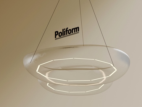 现代玻璃吊灯su模型