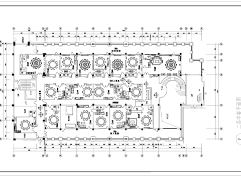  酒店中餐厅 最新全套施工图合集cad施工图 