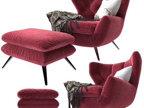  六十系列扶手椅3d模型 