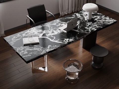 现代书桌椅su模型