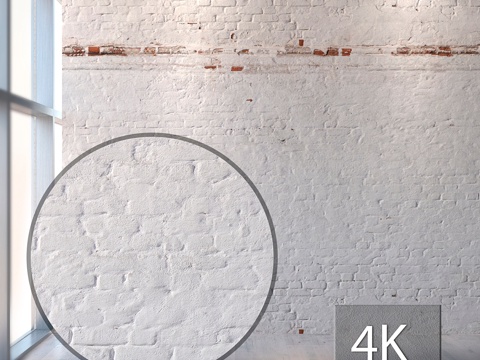  白砖墙 9333d模型 