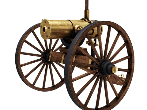  古青铜枪3d模型 