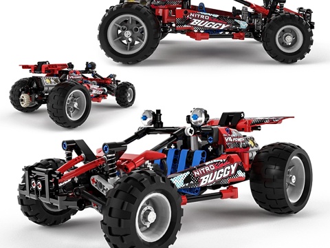  乐高技术系列越野车3d模型 