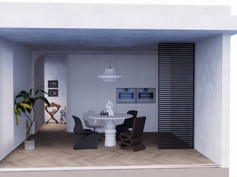 厨房 卧室 客厅 阳台 餐厅 卫生间 客餐厅 家装 衣帽间su模型