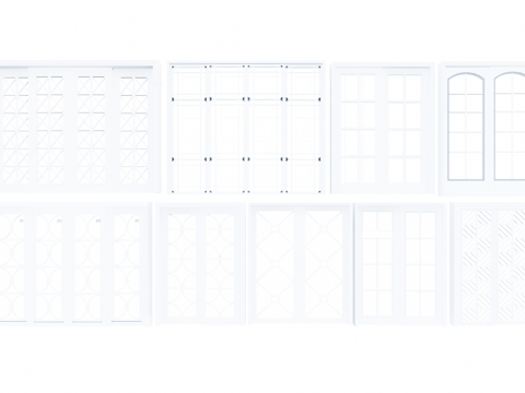 卧室 推拉门 卫生间 家装 客厅 构件 五金 门 窗su模型
