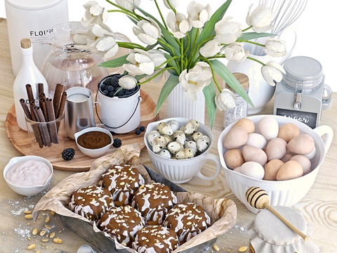  烹饪套装-13d模型 