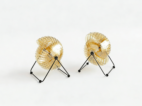 艺术装置 螺旋艺术摆件 金色装饰 现代雕塑 家居艺术su模型