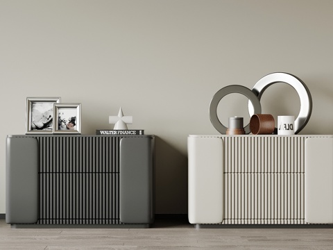 现代床头柜su模型