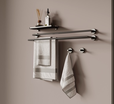 现代毛巾架su模型