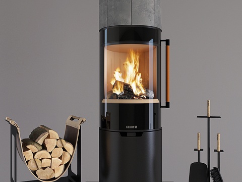  壁炉Keddy K900T3d模型 