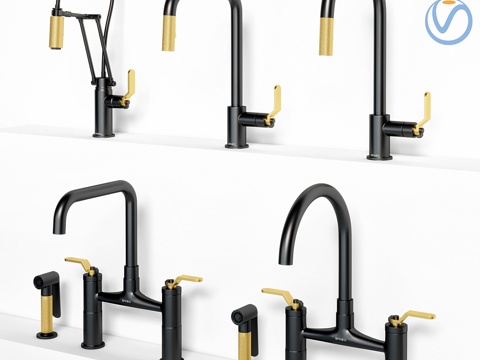  Brizo厨房龙头套装3d模型 