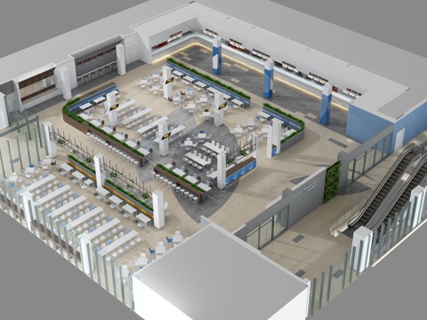 公司员工餐厅 学校食堂 最新全套施工图合集cad施工图