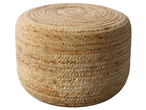  编织黄麻墩凳3d模型 