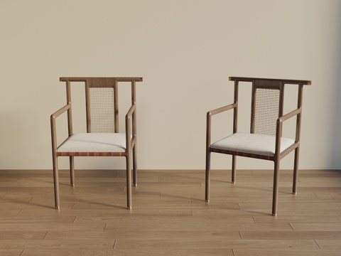 宋式茶桌椅 椅子 中式餐座椅 休闲椅3d模型