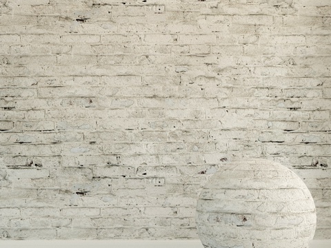  砖墙。旧砖。1093d模型 