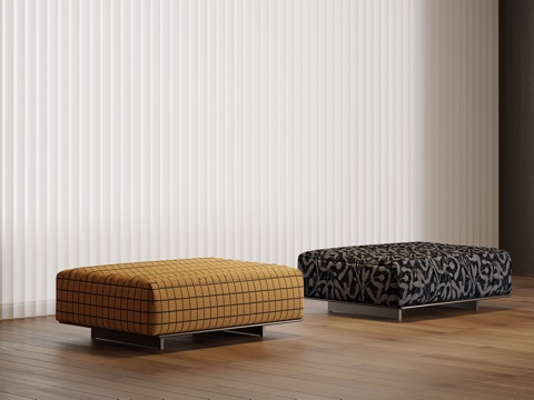 现代换鞋凳 布艺沙发凳su模型