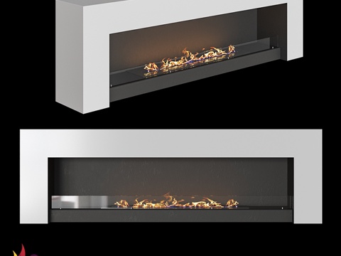  OM - 户外生物壁炉 Kronco 系列3d模型 