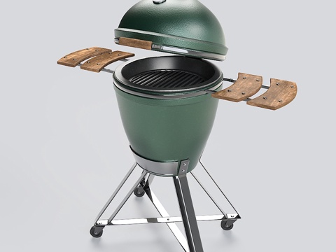  户外烧烤炉 大绿蛋3d模型 