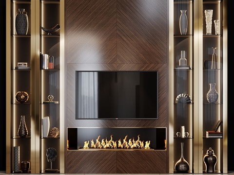 电视套装1233d模型