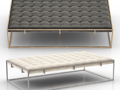  奥蒂莉脚凳3d模型 