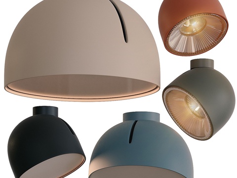  现代奶油风 Vibia Plusminus 吸顶灯3d模型 