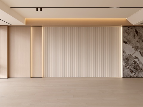 现代客厅 奶油客厅 沙发背景墙 客厅背景 奶油风背景墙su模型