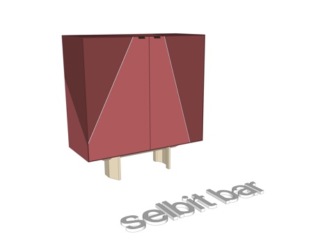 Selbit bar边柜 餐边柜su模型