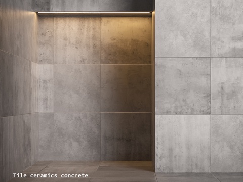  混凝土瓷砖3d模型 