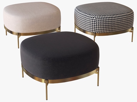  脚凳 Tape Minotti3d模型 