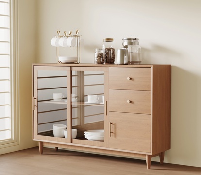 中古备餐柜 餐边柜su模型