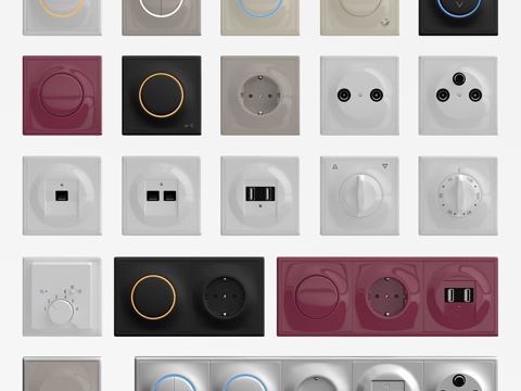  ABB Impuls开关3d模型 