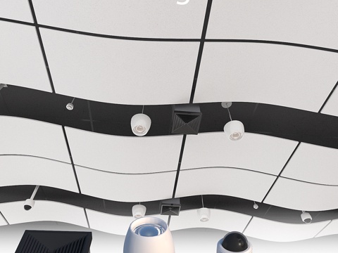  阿姆斯特朗吸音天花板13d模型 