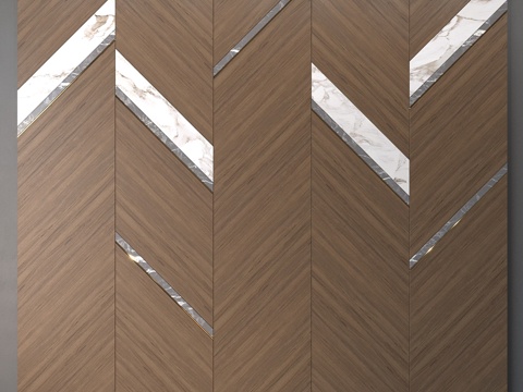  装饰艺术壁板3d模型 