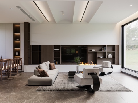  别墅样板间 最新全套施工图 效果图合集cad施工图 