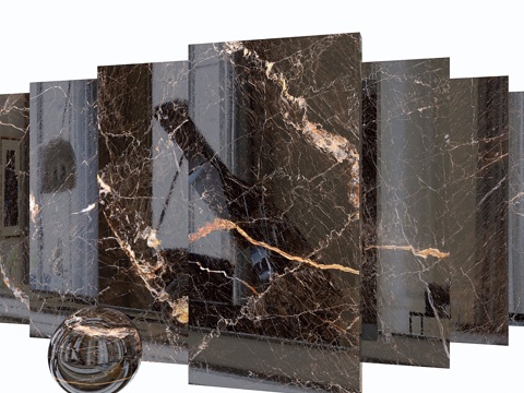  Java棕大理石套装3d模型 