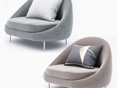  扶手椅设计3d模型 