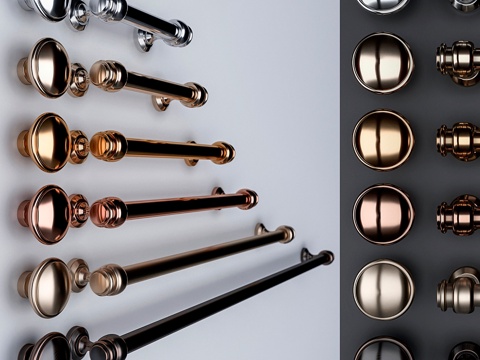  R16系列家具拉手3d模型 