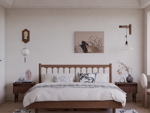 客餐厅 沙发 床 茶室 客厅 书桌 家装 电脑 台灯 书房su模型