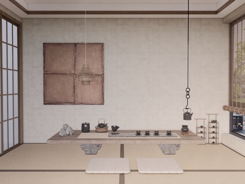 茶几 卧室 玄关 茶室 茶桌组合 衣帽间 厨房 卫生间 茶桌su模型