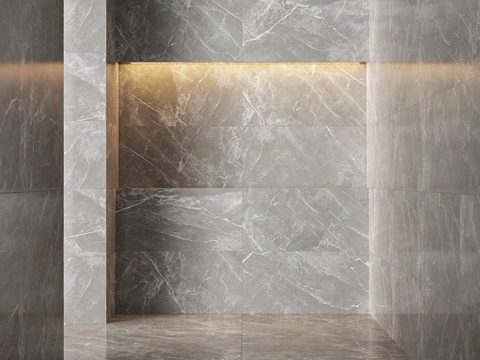  深色瓷砖3d模型 