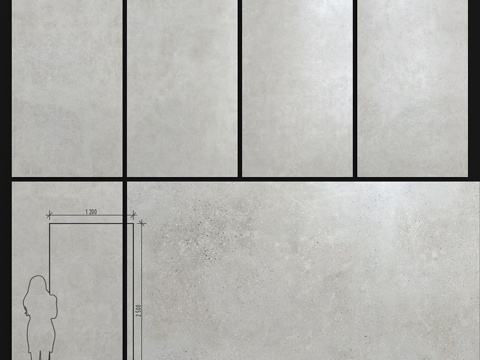  Bottega Acero 1200 X2500 陶瓷砖3d模型 