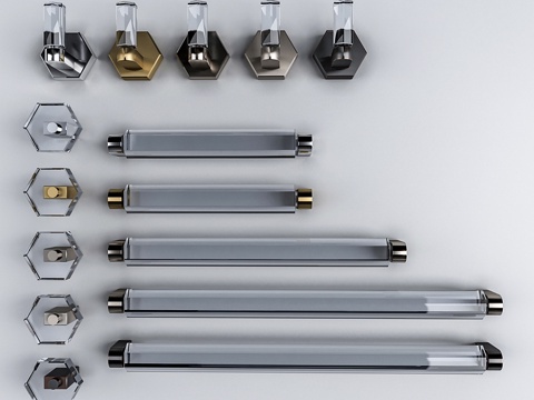  Knob House R41系列家具把手套装3d模型 