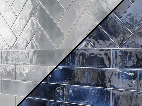  迪赛尔露营白釉4x12陶瓷砖3d模型 